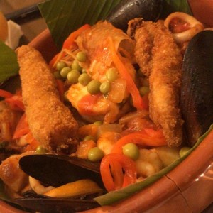 cazuela de mariscos