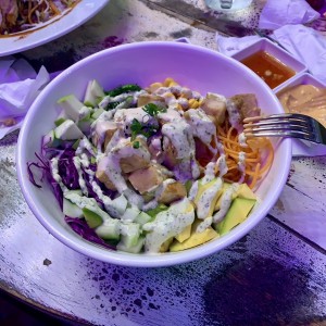 Poke de Pollo al Curry. Me encanto