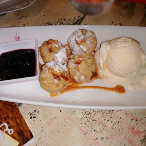 Wonton de dulce de leche