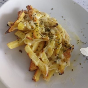 Papitas asada con Mozzarella