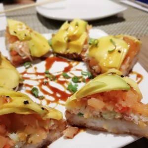 Pizza de salmon