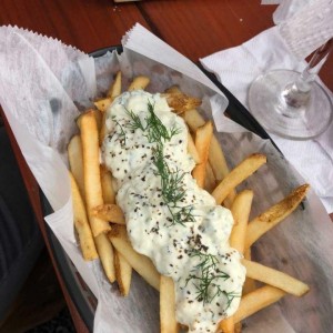 papas en salsa especial de la casa