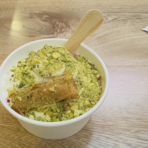 Helado arabe en vasito