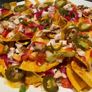 Nachos con pollo