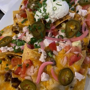 Nachos con pollo