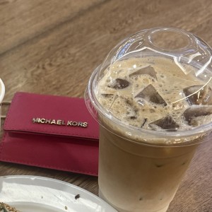 Iced coffee latte