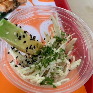 Delicias de cangrejo con aguacate