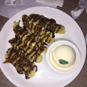 POSTRES - Banana Tempura