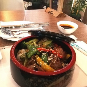 Carne con vegetales