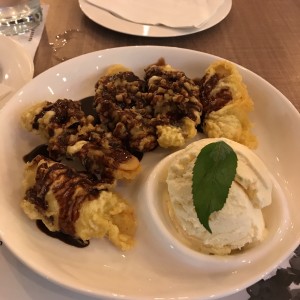 POSTRES - Banana Tempura