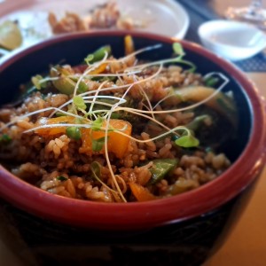 Arroz con vegetales
