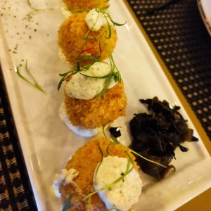 croquetas de cangrejo