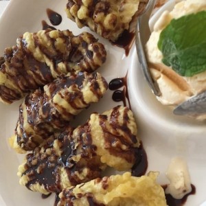 Postres - Banana Tempura