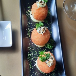 croquetas de cangrejo