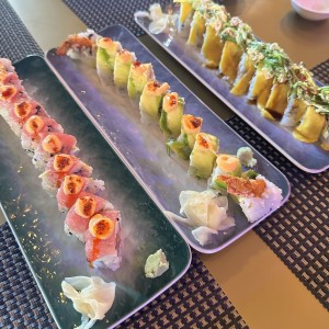 Maki - Spicy Tuna, Dragon Roll y Chopper