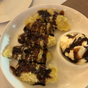 POSTRES - Banana Tempura