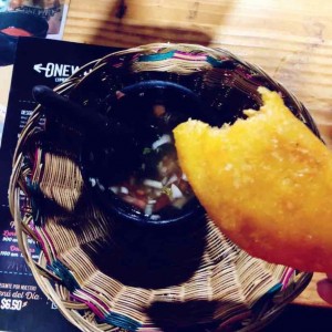 Empanada de pollo.