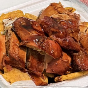 Pollo con patacones 