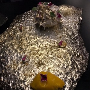 Helado flameado