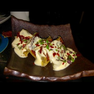 dumplings de hongos trufados 