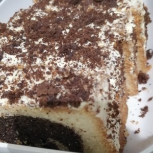 Dulce de vainilla y chocolate