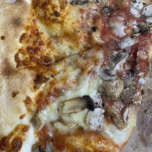Pizza de hongos
