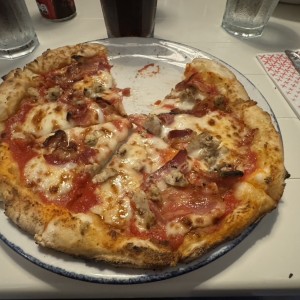 Pizza de pollo con masa gluten free