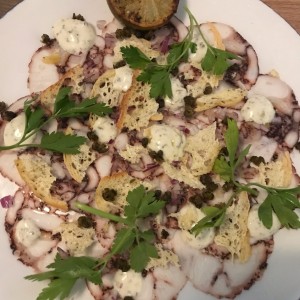 Carpaccio de pulpo
