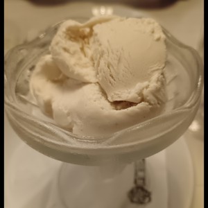 Copa de helado de Vainilla casero 