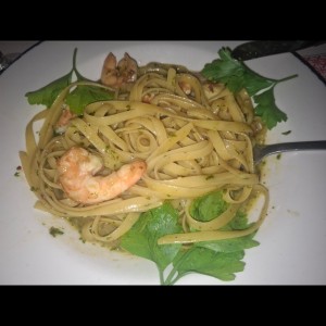 Fetuccini Aglio, Olio E Gamberetti