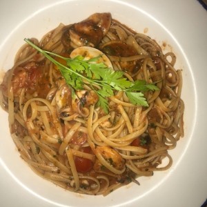 Pasta con mariscos