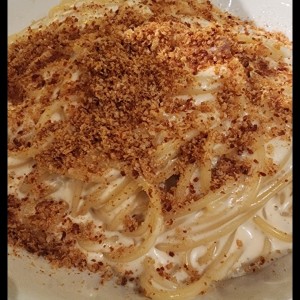 Spaghetti Alfredo e Prosciutto