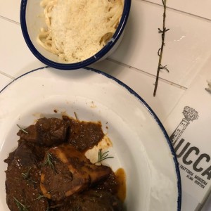 osobuco con pasta