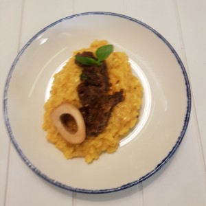 Risotto de osobuco.
