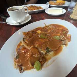 Bistec en salsa