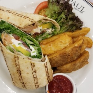 wrap de salmon ahumado