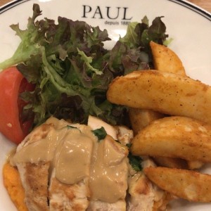 pollo relleno de espinaca