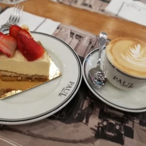 chese cake , capuccino