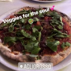 pizza de vegetales sin queso! super rica 