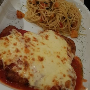 milanesa de pollo a la parmesana 