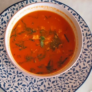 sopa de tomate