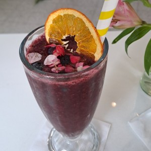 Moothie de frutos rojos