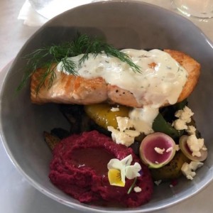 bowl salmon