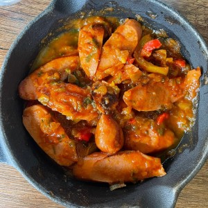 salchichas guisadas
