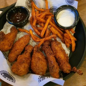 altas de pollo con camote