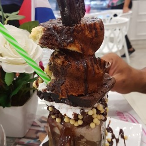 milkshake de brownie