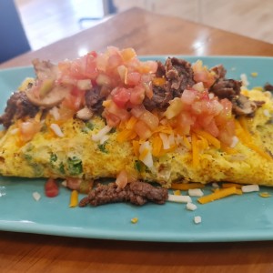 steak omelette