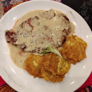 Filete a la Pimienta Verde