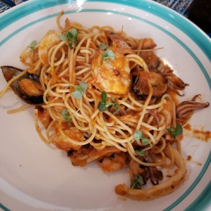 pastas frutos del mar