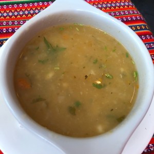 Sopa de pescado.